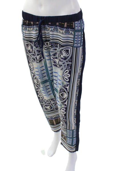 Clover Canyon Womens Elastic Waistband Straight Pants Multi Size S