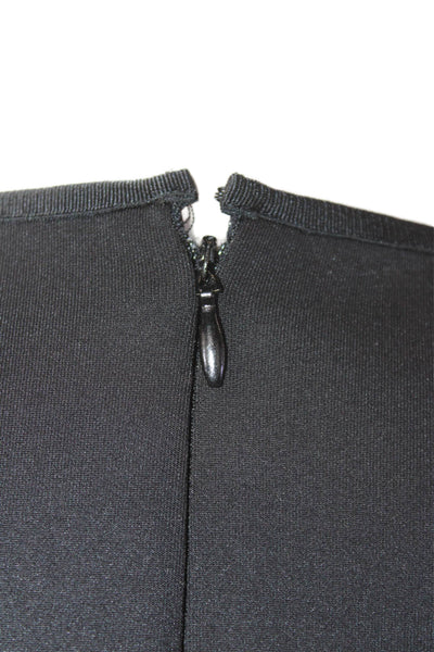 Clover Canyon Womens Textured Round Neck Sleeveless Top Black Size M
