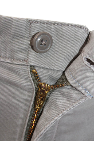 J Crew Mens Cotton Slim Pants Gray Size 30