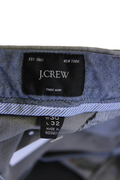 J Crew Mens Cotton Slim Pants Gray Size 30