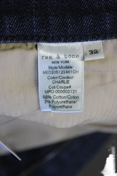 Rag & Bone Mens Extra Slim Jeans Blue Size 33
