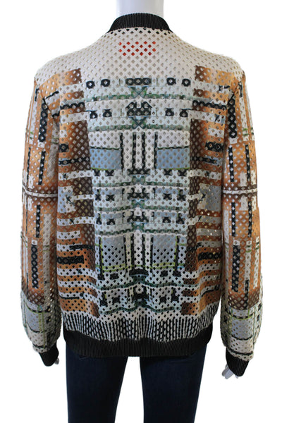 Clover Canyon Womens Long Sleeve Full Zip High Neck Jacket Brown Size S