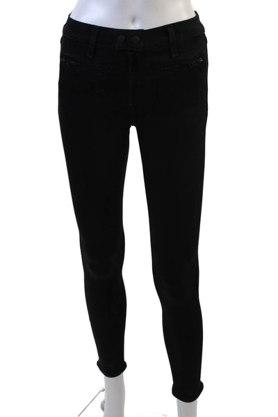 Rag & Bone Womens Cotton Straight Leg Skinny Zip Fly Denim Jeans Black Size 23