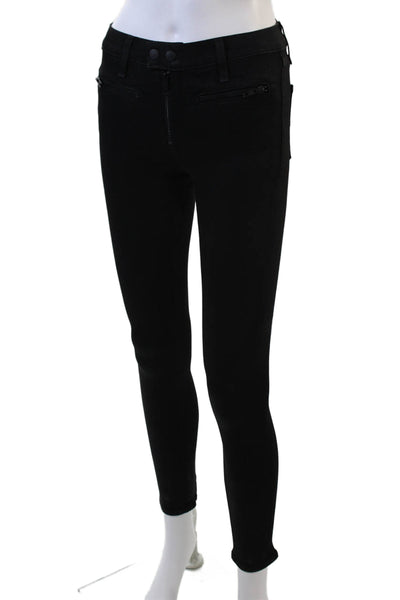 Rag & Bone Womens Cotton Straight Leg Skinny Zip Fly Denim Jeans Black Size 23