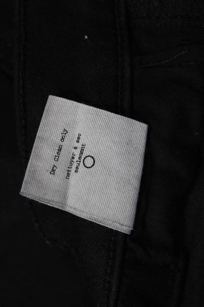 Rag & Bone Womens Cotton Straight Leg Skinny Zip Fly Denim Jeans Black Size 23