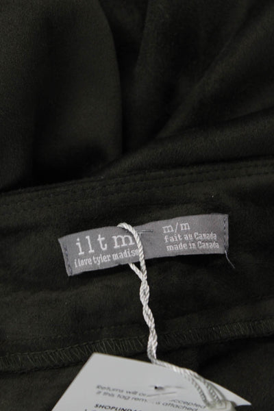 I Love Tyler Madison Womens Velvet High Rise Pull On Pants Moss Green Size M
