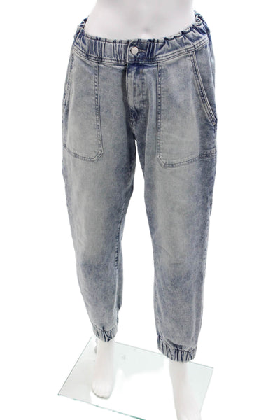 DL1961 Womens Medium Wash Elastic Waist Cuff Ankle Jeans Blue Size 27