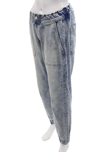 DL1961 Womens Medium Wash Elastic Waist Cuff Ankle Jeans Blue Size 27