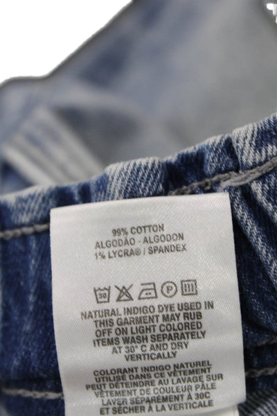 DL1961 Womens Medium Wash Elastic Waist Cuff Ankle Jeans Blue Size 27