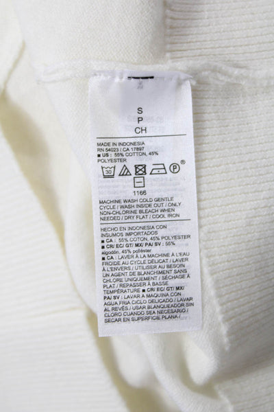 Old Navy Womens Knit Long Sleeve V-Neck Pullover Sweater Beige Size S