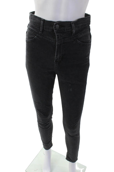 Levi Strauss & Co Womens Skinny Jeans Black Size 27