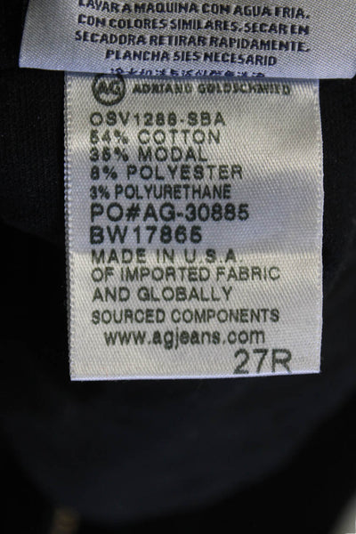 AG Adriano Goldschmied Womens Skinny Pants Black Size 27