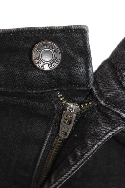 Rag & Bone Womens Cotton Denim Flared Jeans Black Size 28
