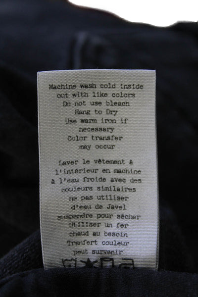 Rag & Bone Womens Cotton Denim Flared Jeans Black Size 28