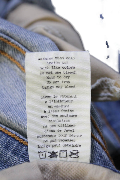 Rag & Bone Jean Womens Cotton Skinny Jeans Light Blue Size 28