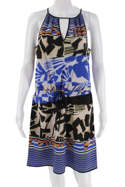 Clover Canyon Womens Printed Tie Waist Sleeveless Dress Multicolor Size M