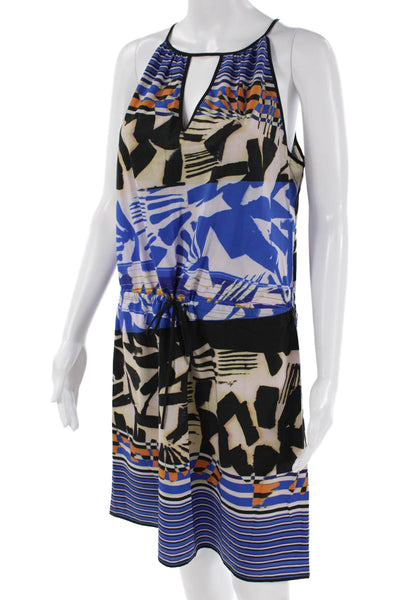 Clover Canyon Womens Printed Tie Waist Sleeveless Dress Multicolor Size M