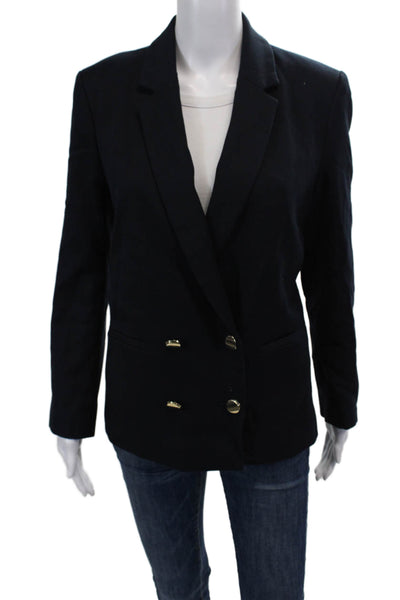 Zara Basic Collection Womens Double Breasted Blazer Blue Size M