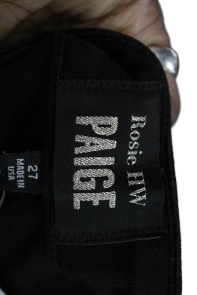 Rosie HW X Paige Womens Bootcut Jeans Black 27