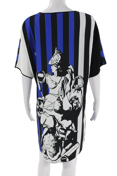 Clover Canyon Womens Graphic Print Short Sleeve T-Shirt Dress Multicolor Size M