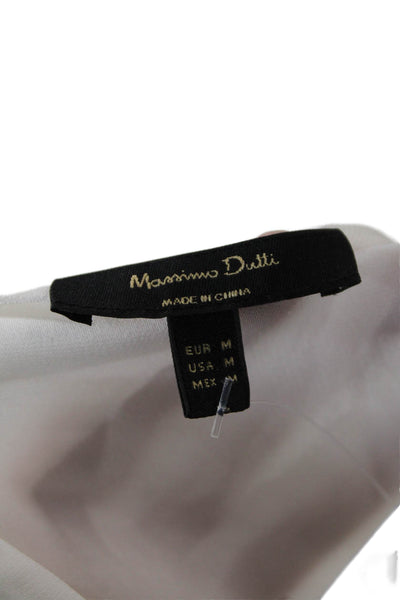 Massimo Dutti Womens Long Sleeve Blouse White M