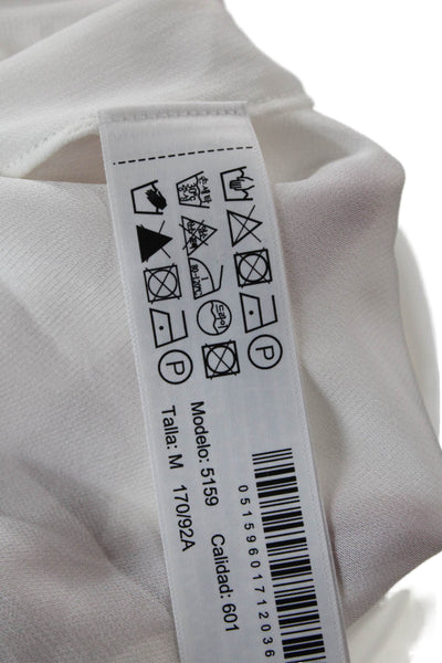 Massimo Dutti Womens Long Sleeve Blouse White M