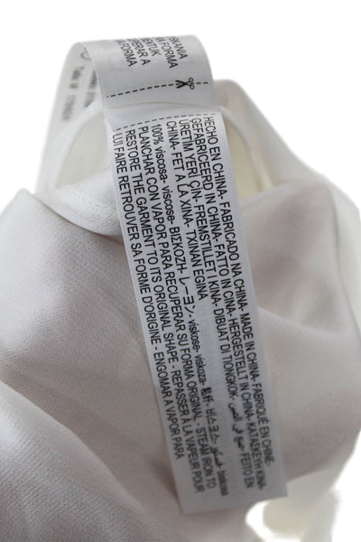 Massimo Dutti Womens Long Sleeve Blouse White M