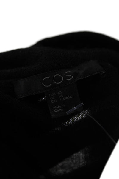 COS Womens Cardigan Sweater Black Size XS