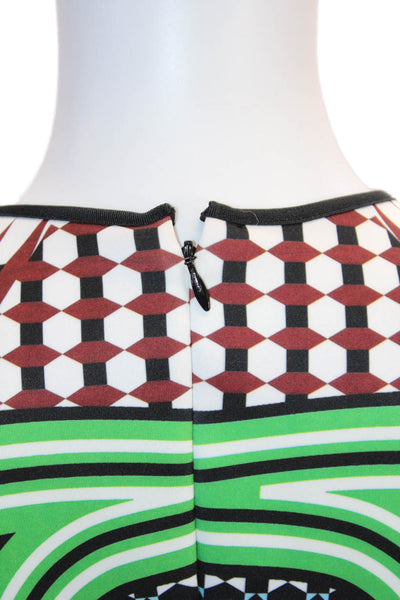 Clover Canyon Womens Printed Crew Neck Sleeveless Dress Multicolor Size M