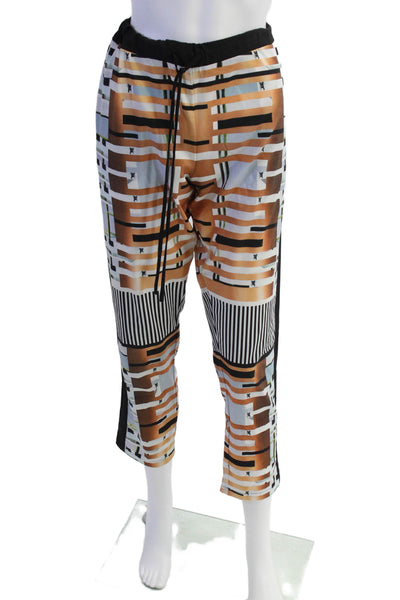 Clover Canyon Womens Mixed Printed Drawstring Pants Multicolor Size S