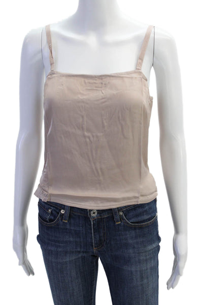 Nation LTD Nation LTD Womens Solid Square Neck Cami Top Blush Size XS
