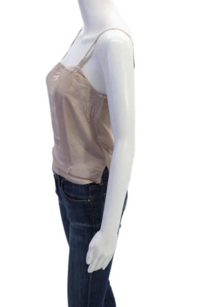 Nation LTD Nation LTD Womens Solid Square Neck Cami Top Blush Size XS