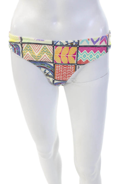Mara Hoffman Swim Womens Bikini Bathing Suit Bottom Multi Colored Size Medium