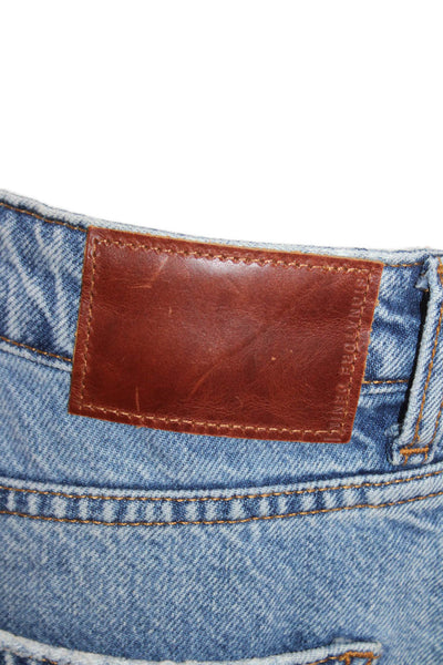 Zara Womens Denim Medium Wash 90s Mom Fit Jeans Blue Size 6