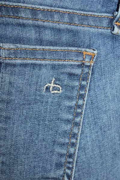 Rag & Bone Jean Womens Cotton Blend Mid-Rise Skinny Jeans Blue Size 27