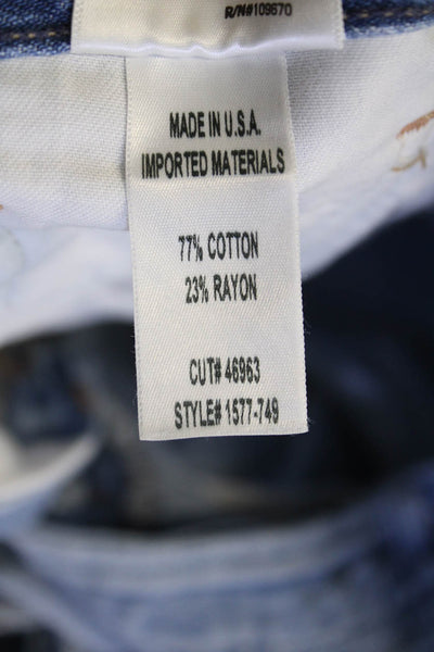 Citizens of Humanity Womens Cotton Blend Distressed Jeans Blue Size 27