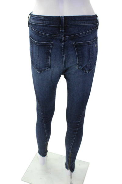 Rag & Bone Jean Womens Denim Dark Wash 5 Pocket Skinny Jeans Blue Size 28
