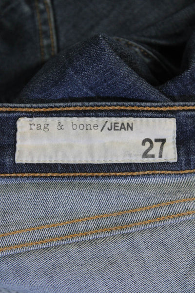 Rag & Bone Jean Womens Cotton Blend Skinny Jeans Navy Size 27