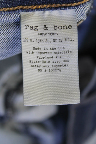 Rag & Bone Jean Womens Cotton Blend Skinny Jeans Navy Size 27