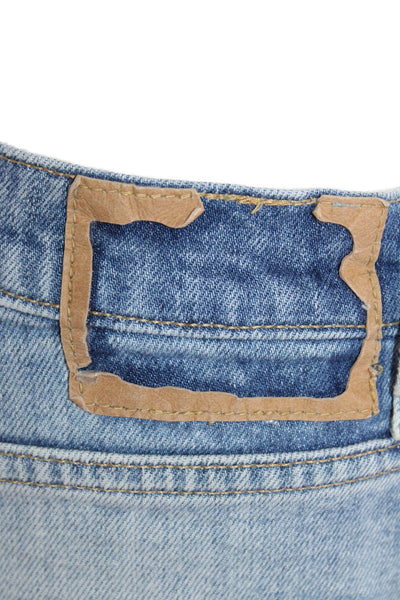 Zara Woman Womens Cotton Mid-Rise Skinny Jeans Blue Size 8