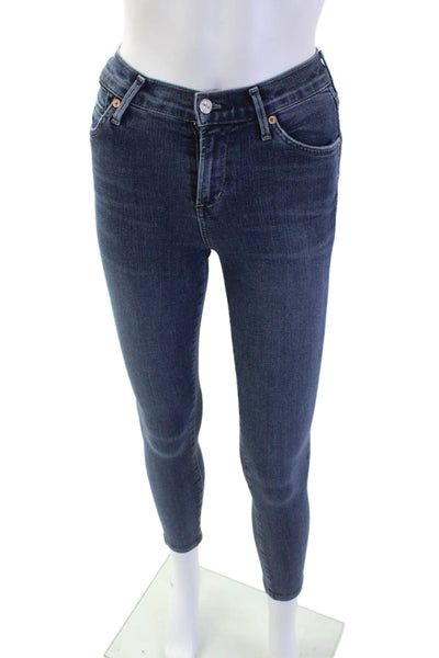 Citizens of Humanity Womens Dark Wash Skinny Jeans Blue Size 23