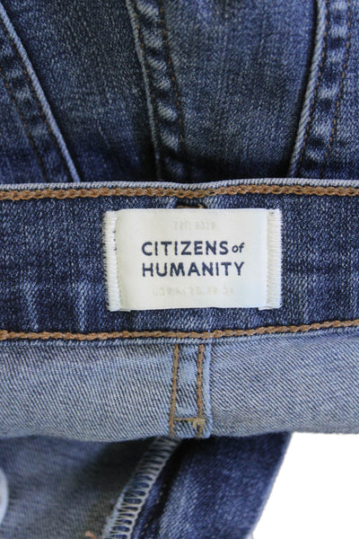 Citizens of Humanity Womens Dark Wash Skinny Jeans Blue Size 23