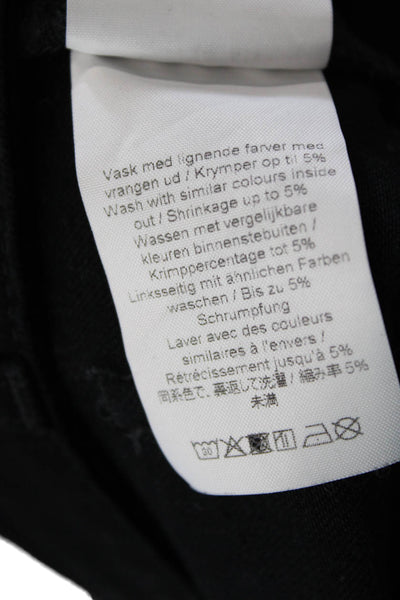 Won Hundred Mens Cotton Solid 5 Pocket Tapered Pants Black Size 36x34