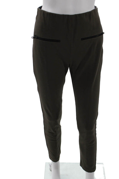 Rag & Bone Womens Lined Pleated Slim Leg Pants Khaki Green Size 04