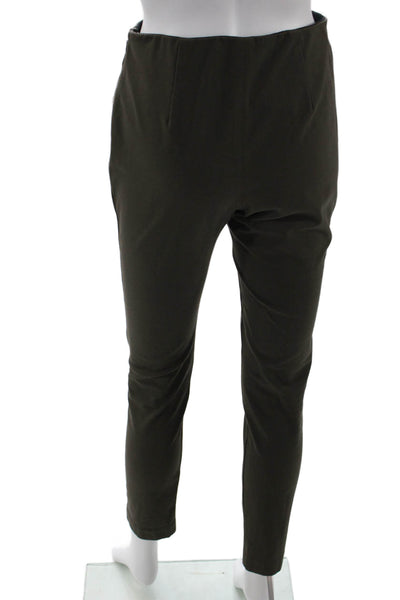 Rag & Bone Womens Lined Pleated Slim Leg Pants Khaki Green Size 04