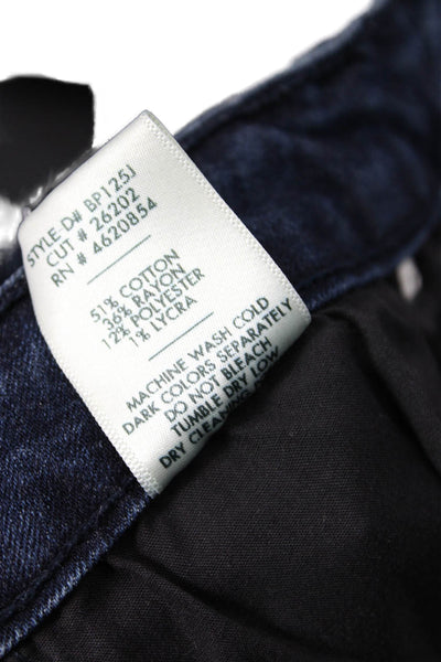 Just Black Womens Dark Wash High Rise Flared Jeans Blue Size 27