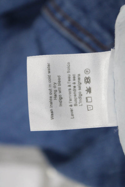Veronica Beard Jeans Womens Button Fly High Rise Skinny Jeans Blue Size 24