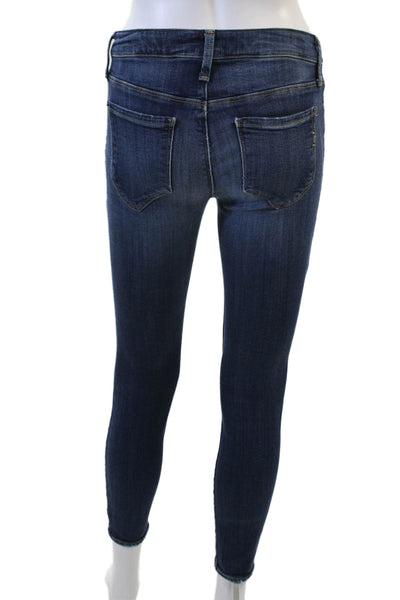 Genetic Denim Womens Zipper Fly Mid Rise Medium Wash Skinny Jeans Blue Size 25