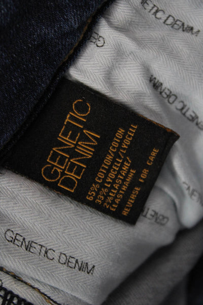 Genetic Denim Womens Zipper Fly Mid Rise Medium Wash Skinny Jeans Blue Size 25