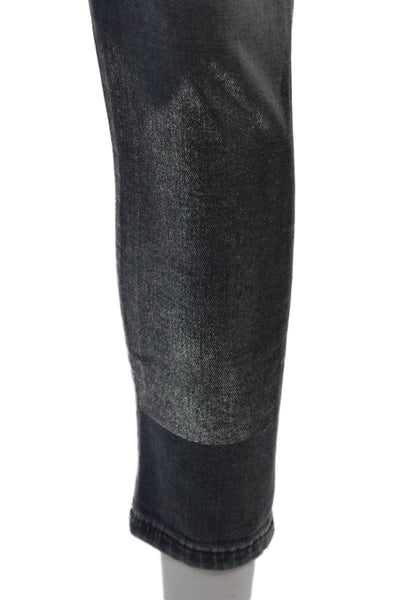 Closed Womens Zipper Fly Mid Rise Skinny Ankle Jeans Gray Denim Size 25